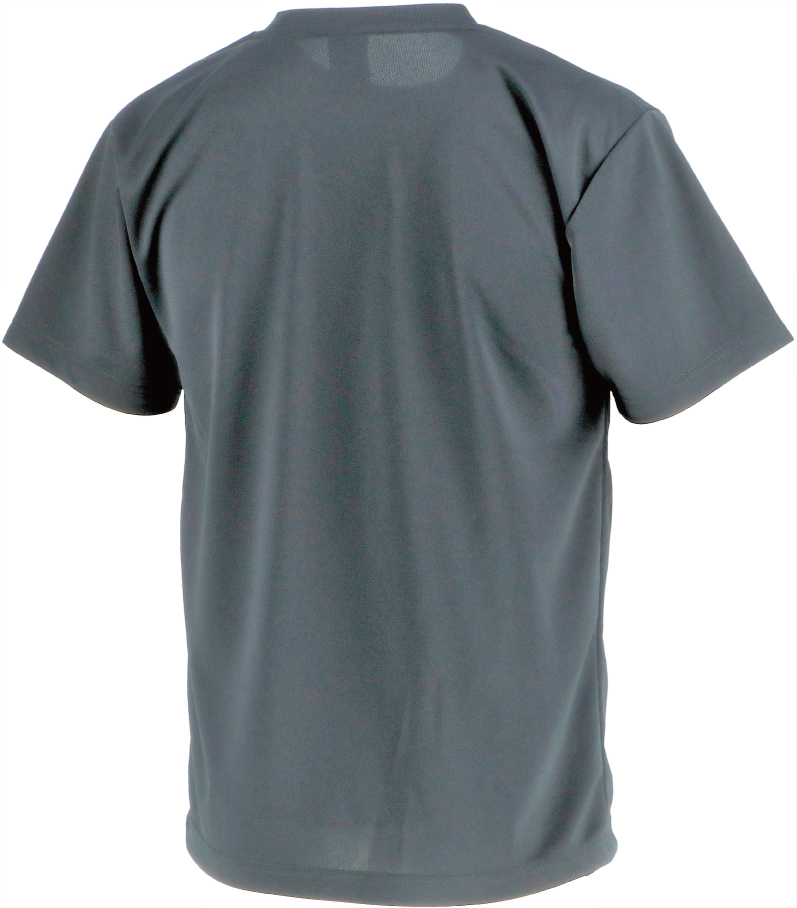 画像2: 【BIGサイズ対応商品】 ■GRANDE.F.P.LIMITEDヘキサゴン.ドライメッシュプラシャツ　ダークグレーｘブラック