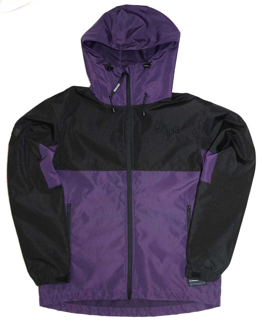画像1: GRANDE　2トーンマウンテンパーカー　ブラック/パープル