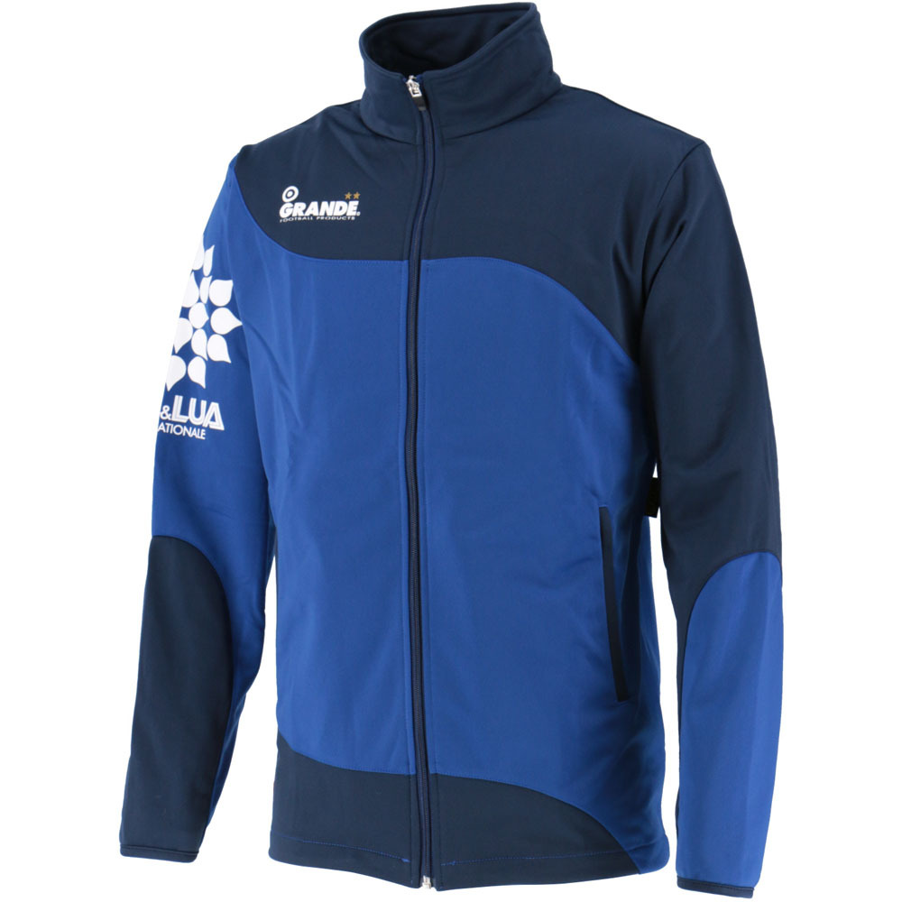 画像3: 【ジュニア〜大人サイズ対応・GRANDE.F.P.WEBショップ限定】GRANDE.FP.ウォームアップライトジャージ．セット　ネイビーｘブルー 
