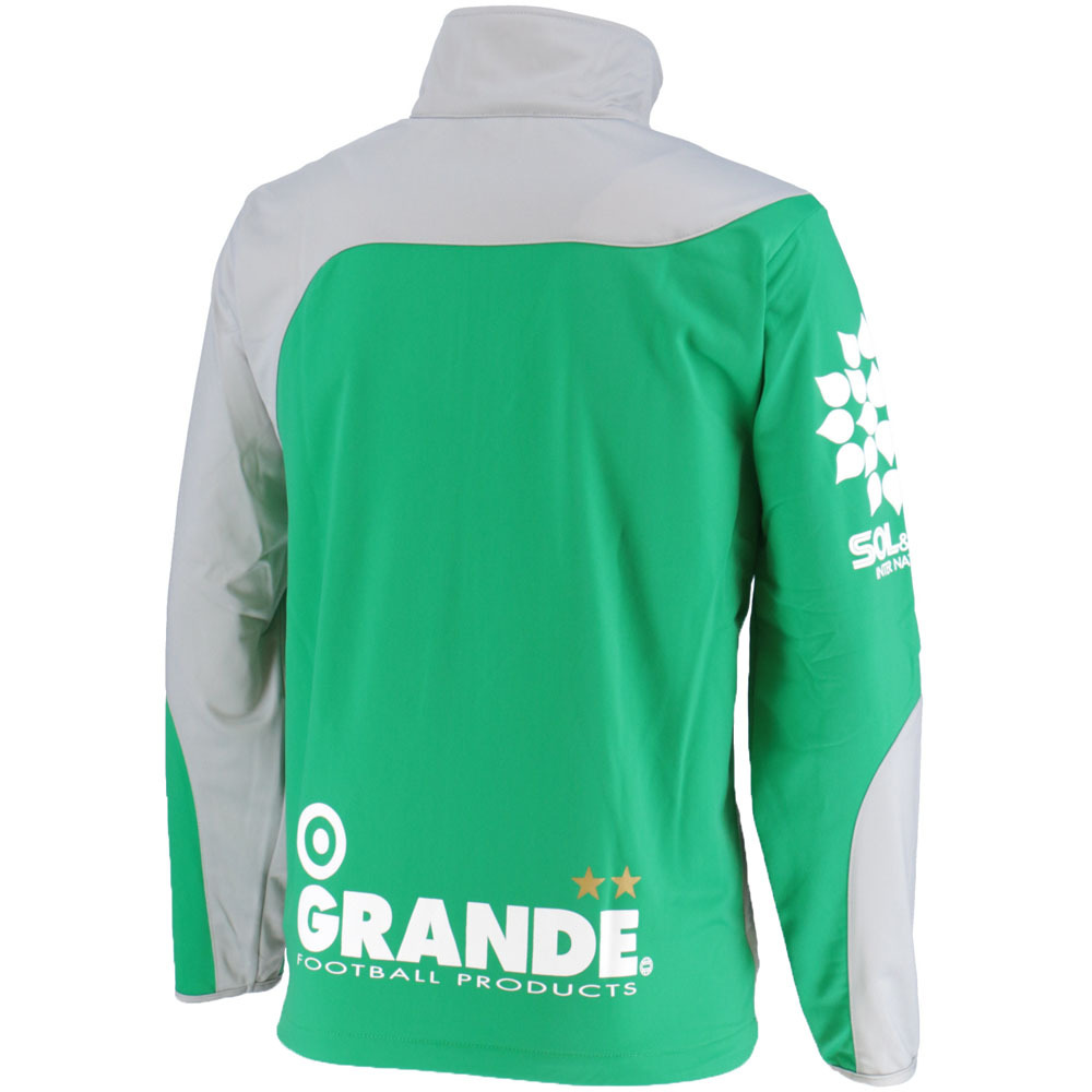 画像4: 【ジュニア〜大人サイズ対応・GRANDE.F.P.WEBショップ限定】GRANDE.FP.ウォームアップライトジャージ．セット　グレーｘグリーン 