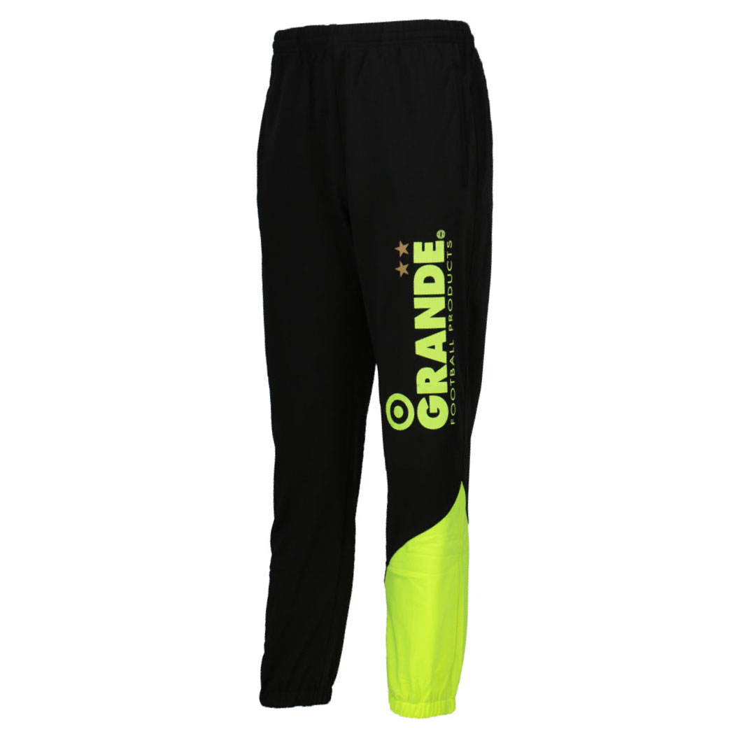 画像5: 【ジュニア〜大人サイズ対応・GRANDE.F.P.WEBショップ限定】GRANDE.FP.ウォームアップライトジャージ．セット　ブラックｘ蛍光イエロー