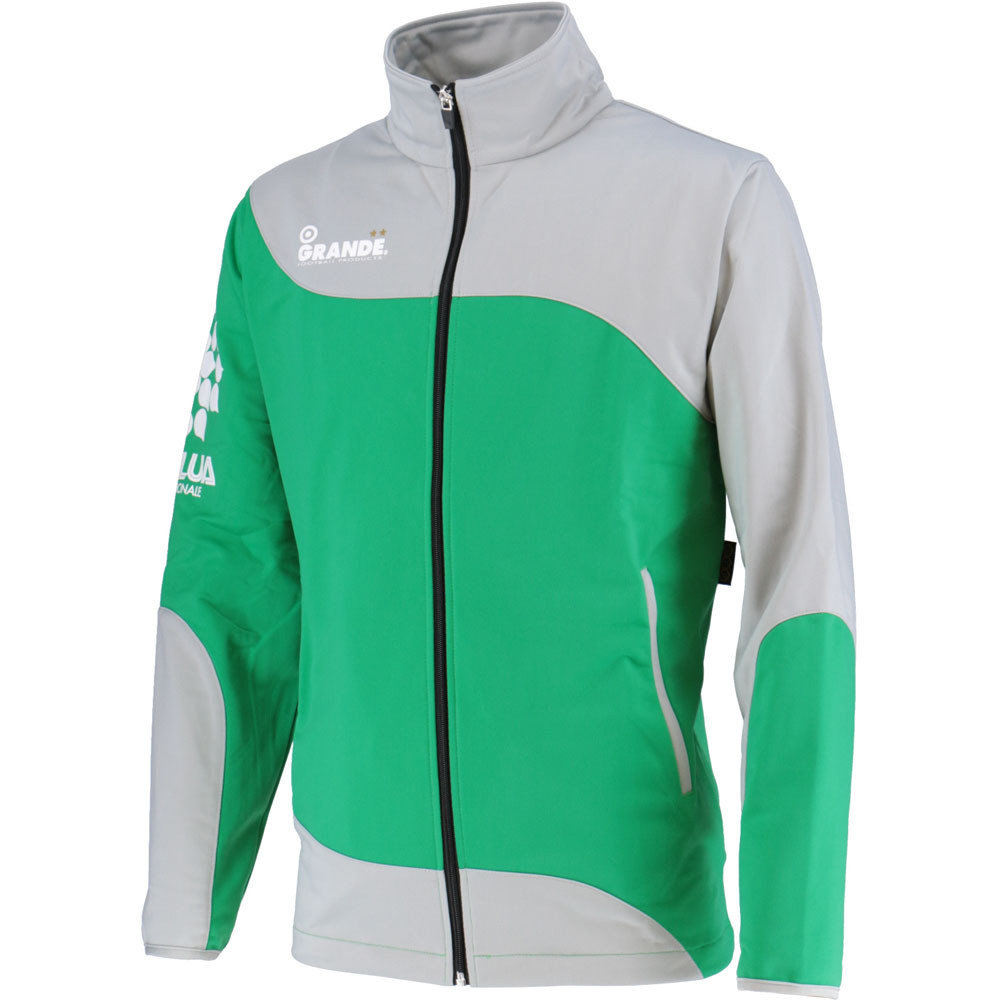 画像3: 【ジュニア〜大人サイズ対応・GRANDE.F.P.WEBショップ限定】GRANDE.FP.ウォームアップライトジャージ．セット　グレーｘグリーン 