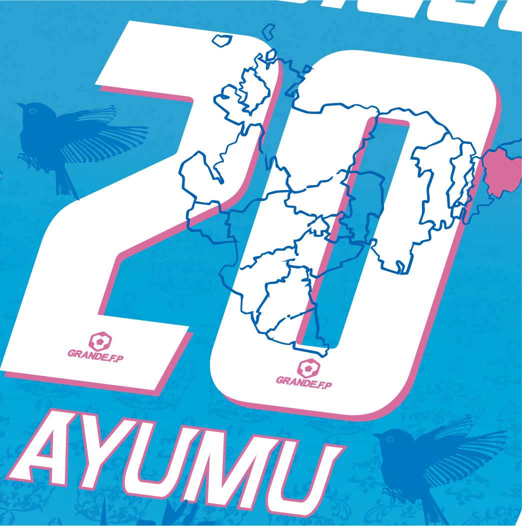 画像8: 【完全予約販売：2026年4月上旬.発売〜お届け商品.お届け指定日.不可】【ジュニア〜BIGサイズ対応商品】豊田歩ｘGRANDE.F.Pコラボ.AYUMU・NO.20.昇華転写サポートTシャツ.半袖　アクアブルー