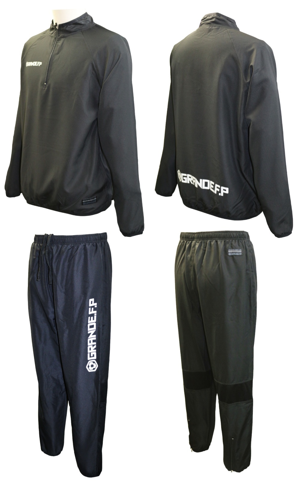 画像3: GRANDE.F.P プロトピステ.上下セット ブラックｘブラック