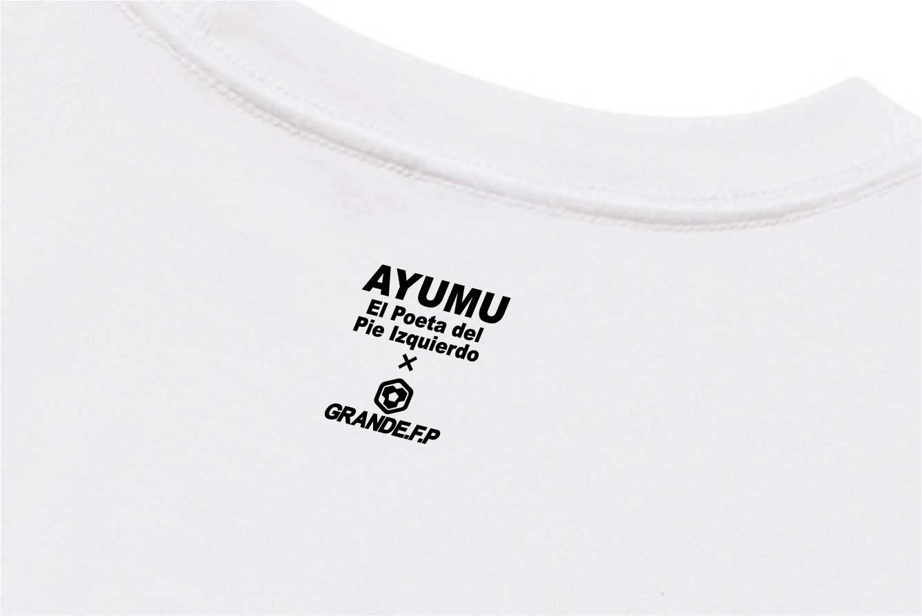 画像5: 【完全予約販売：2026年4月中旬〜下旬発売〜お届け商品】 【ジュニア〜BIGサイズ対応商品】 サガン鳥栖.豊田歩ｘGRANDE.F.Pコラボ.AYUMU.シルエット.刺繍.サポートコットン半袖Tシャツ 　ホワイトxブラック