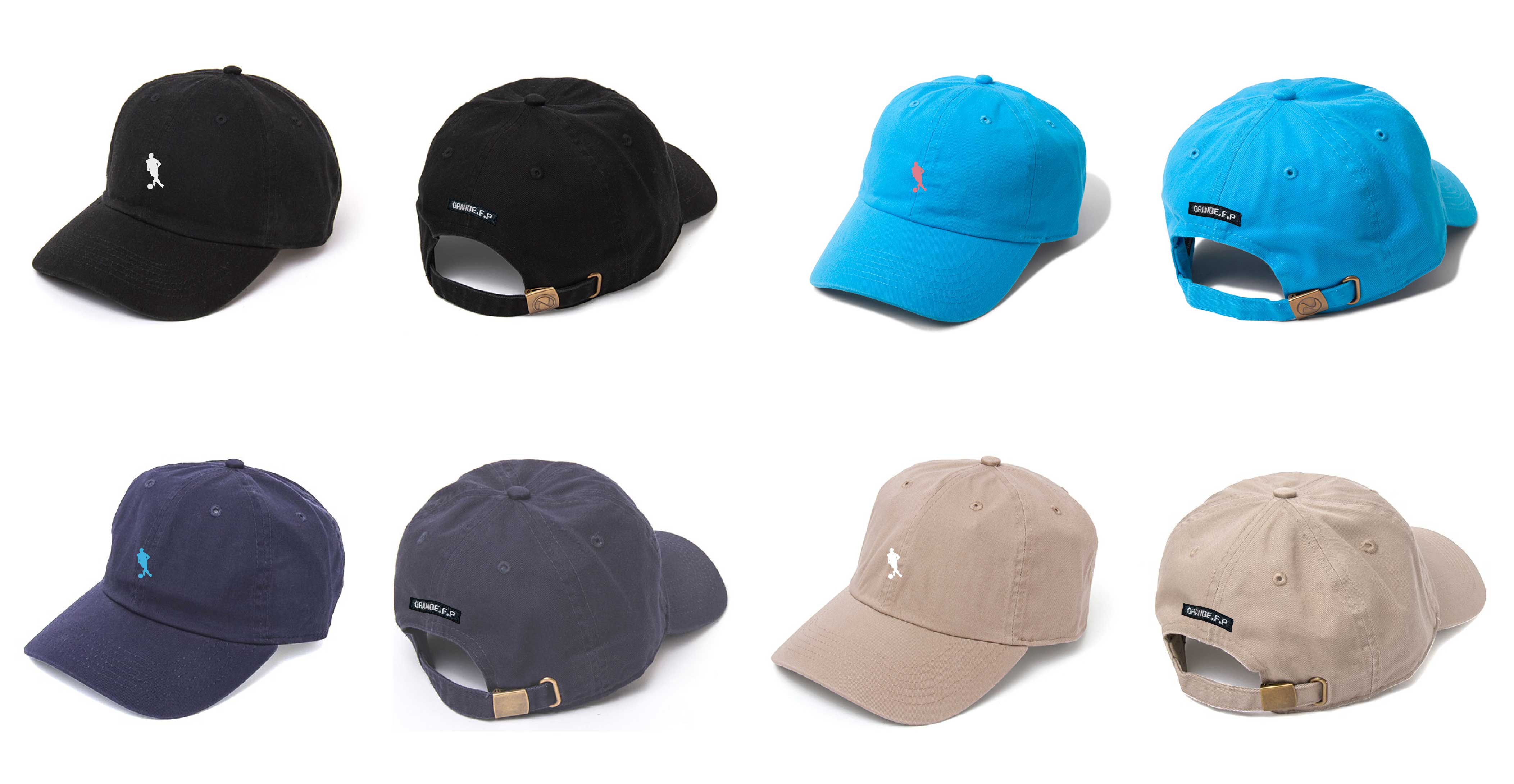 画像3: 【完全予約販売：2026年4月中旬〜下旬発売〜お届け商品】 サガン鳥栖.豊田歩ｘGRANDE.F.Pコラボ.AYUMU.シルエット.刺繍.サポートBB.CAP　ネイビーｘアクアブルー