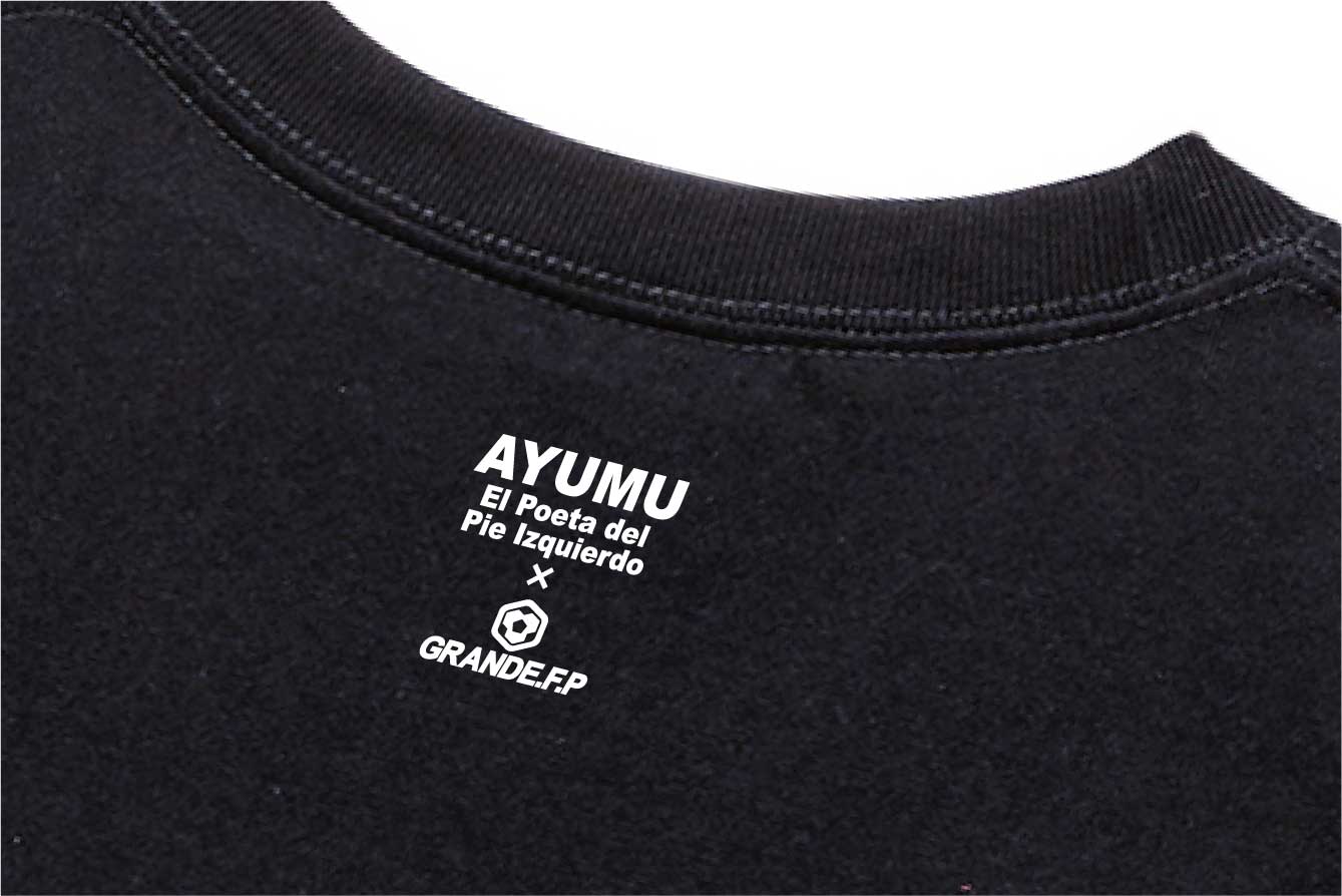 画像5: 【完全予約販売：2026年4月中旬〜下旬発売〜お届け商品】 【ジュニア〜BIGサイズ対応商品】 サガン鳥栖.豊田歩ｘGRANDE.F.Pコラボ.AYUMU.シルエット.刺繍.サポートコットン半袖Tシャツ 　ブラックｘホワイト