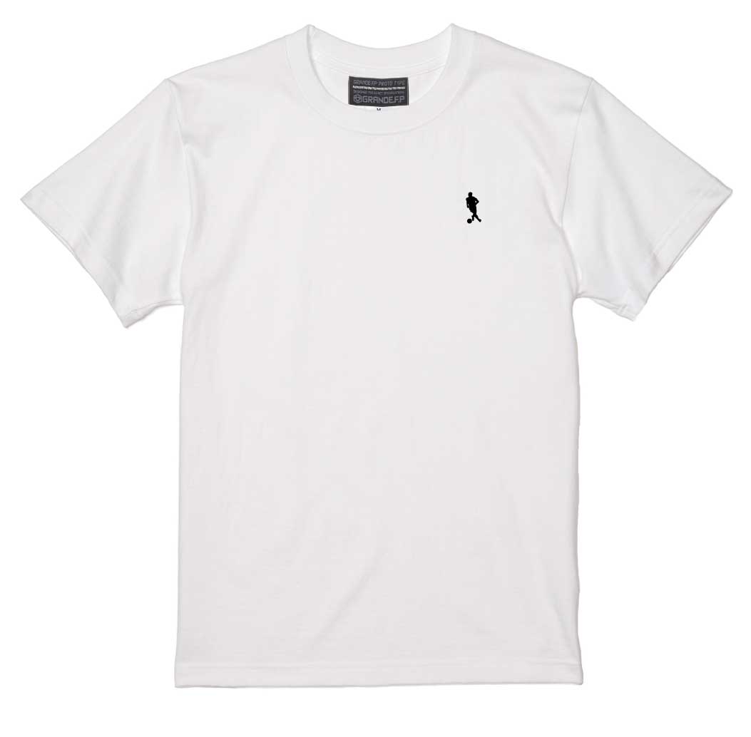 画像3: 【完全予約販売：2026年4月中旬〜下旬発売〜お届け商品】 【ジュニア〜BIGサイズ対応商品】 サガン鳥栖.豊田歩ｘGRANDE.F.Pコラボ.AYUMU.シルエット.刺繍.サポートコットン半袖Tシャツ 　ホワイトxブラック