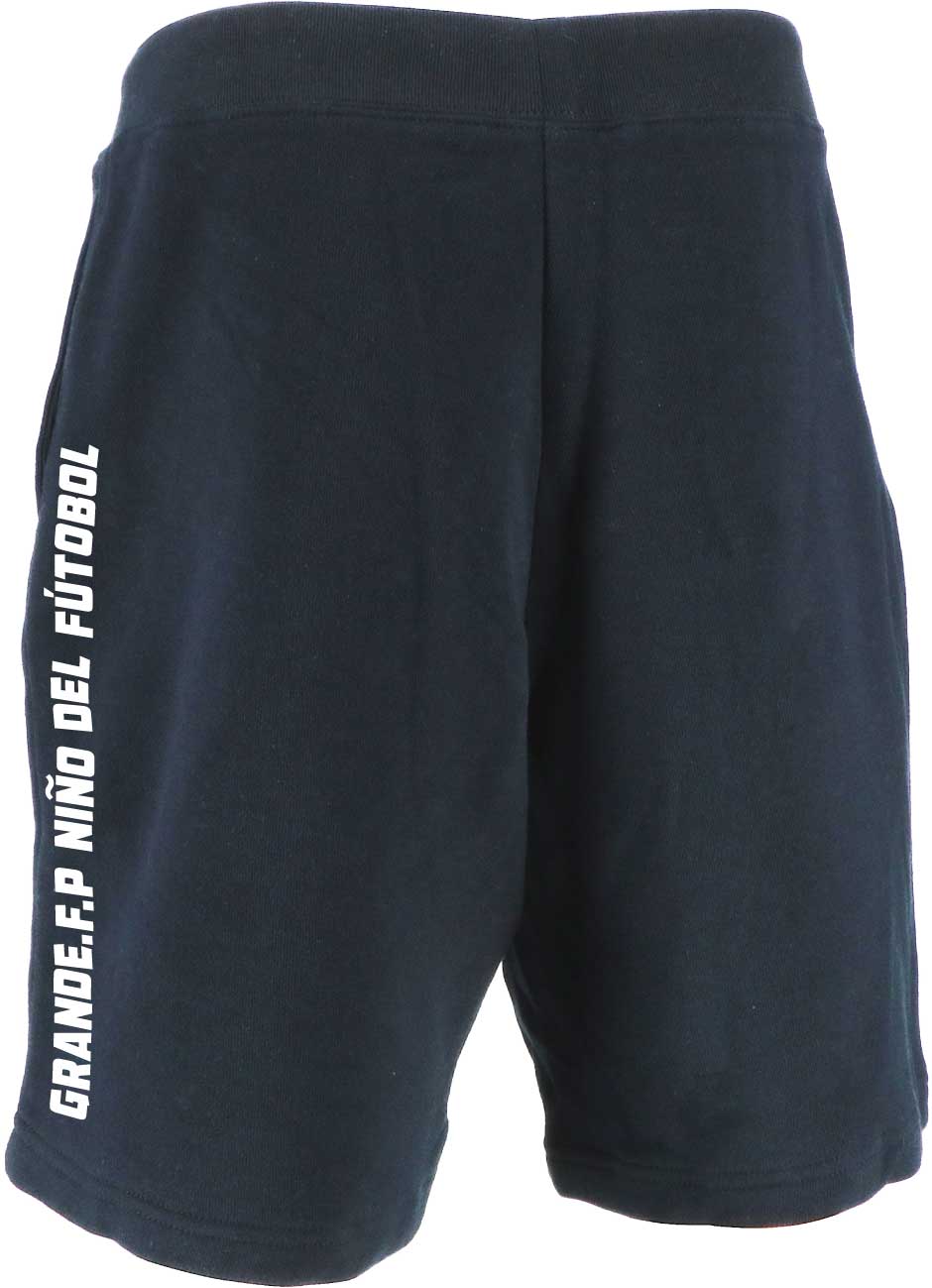 画像2: GRANDE.F.P.定番ベーシック.ヘキサゴン.スウェット.ハーフパンツ　ブラックｘホワイト