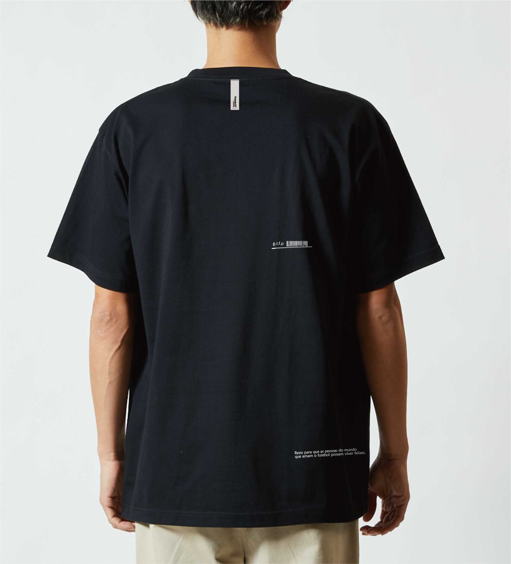 画像6: 【BIGサイズ対応商品】 ■GRANDE.F.P スキャッタードロゴプリント半袖Tシャツ　ホワイトｘブラック