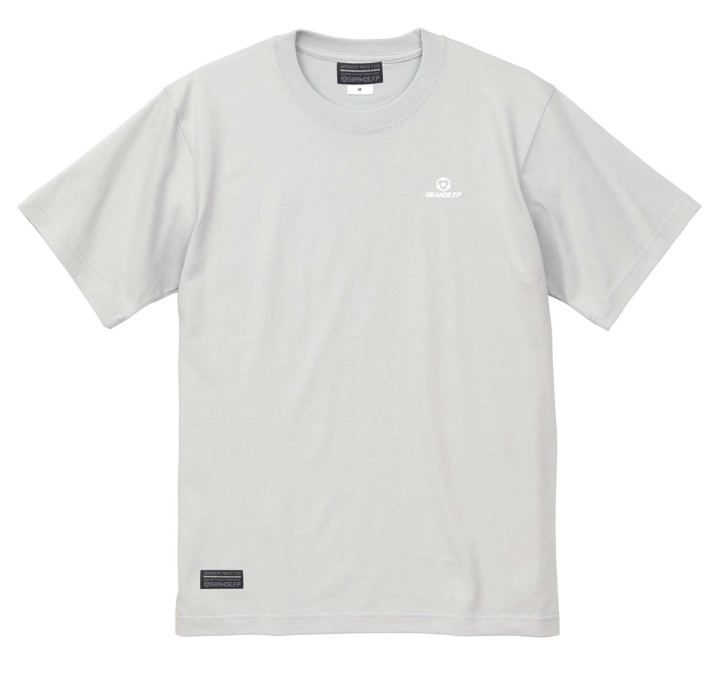画像2: 【BIGサイズ対応商品】 ■GRANDE.F.Pヘキサゴンマーク刺繍.半袖Tシャツ　フロストブルー（スカイグレー）