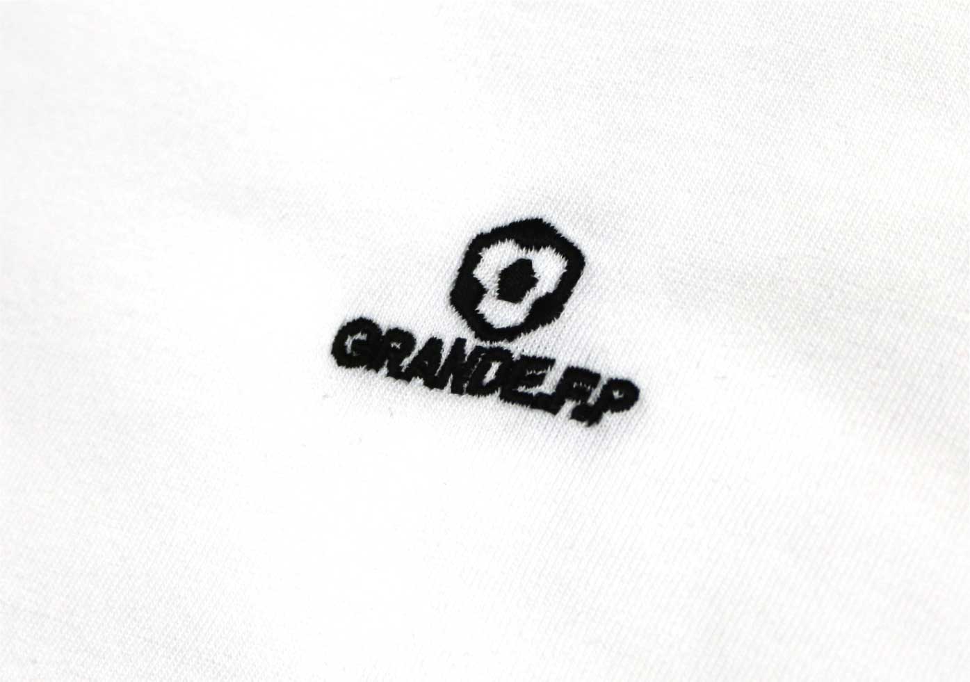 画像4: 【BIGサイズ対応商品】 ■GRANDE.F.Pヘキサゴンマーク刺繍.半袖Tシャツ　ホワイト