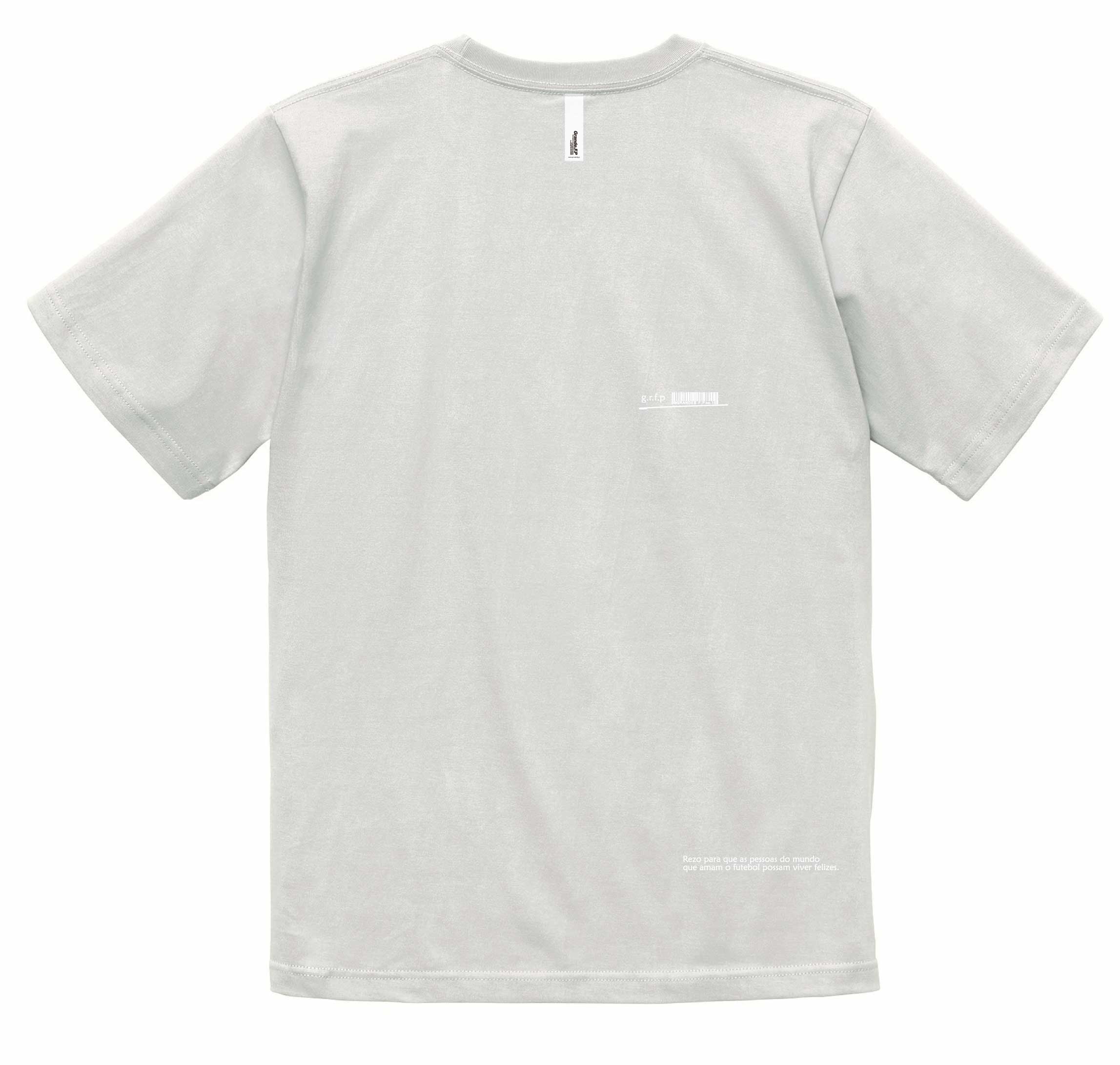 画像3: 【BIGサイズ対応商品】 ■GRANDE.F.P スキャッタードロゴプリント半袖Tシャツ　フロストブルー（スカイグレー）ｘホワイト
