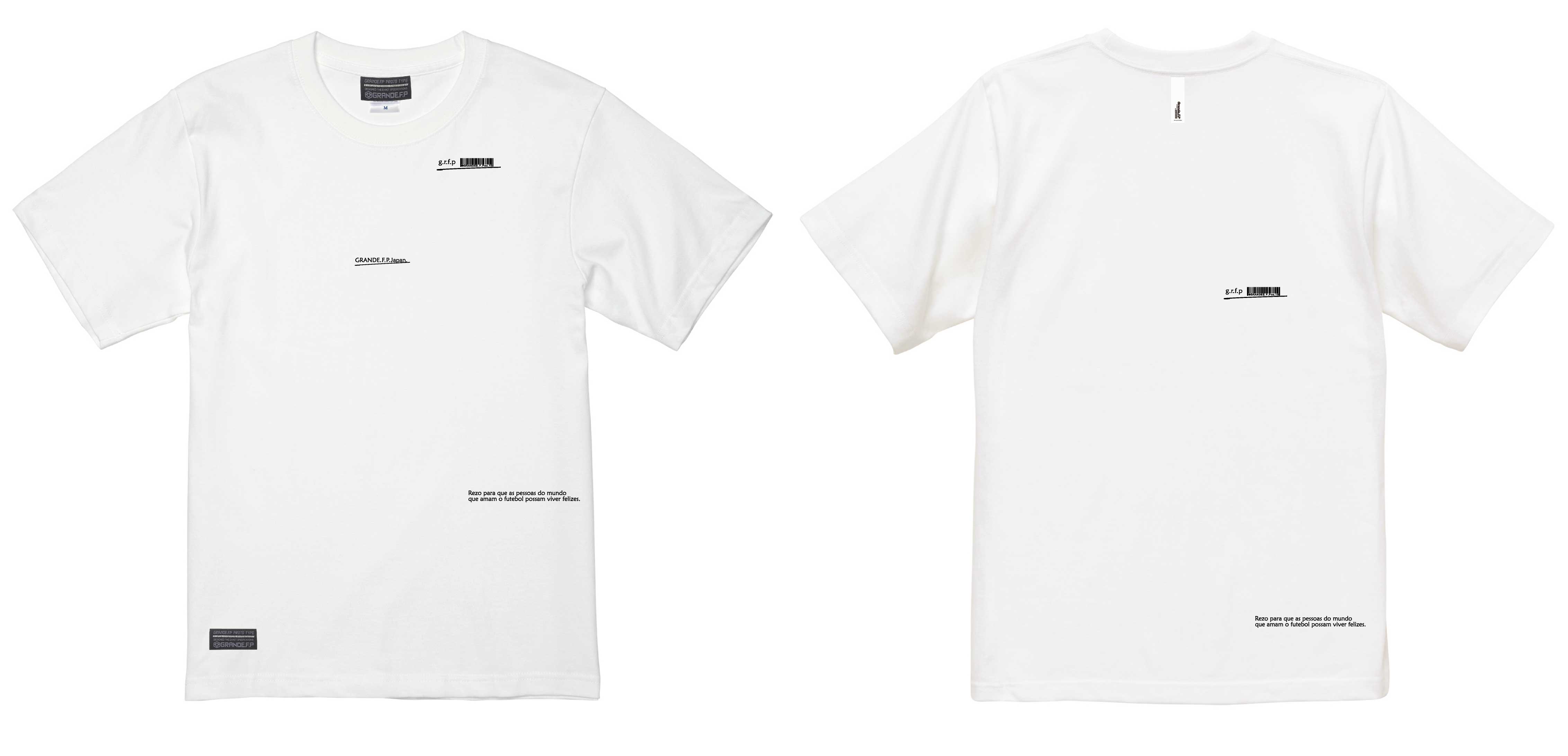 画像1: 【BIGサイズ対応商品】 ■GRANDE.F.P スキャッタードロゴプリント半袖Tシャツ　ホワイトｘブラック