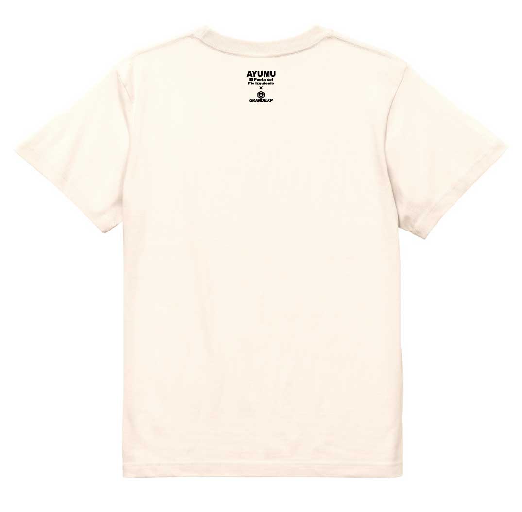 画像3: 【完全予約販売：ご注文から、3〜4週間後にお届け商品.お届け指定日不可】【ジュニア〜BIGサイズ対応商品】 サガン鳥栖.豊田歩選手ｘGRANDE.F.Pコラボ.『Where to Today？』プリント.コットン半袖Tシャツ　アイボリー
