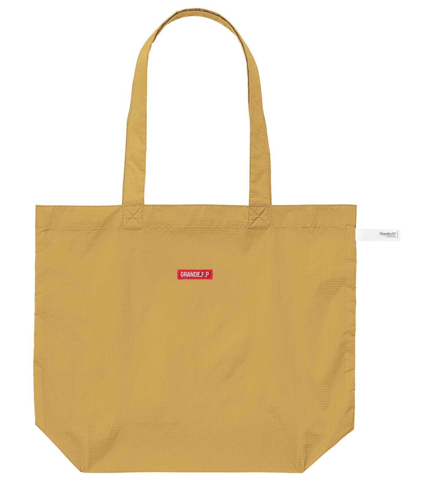 画像3: GRANDE.F.P刺繍.ナイロンリップトートバッグ　サンドカーキ