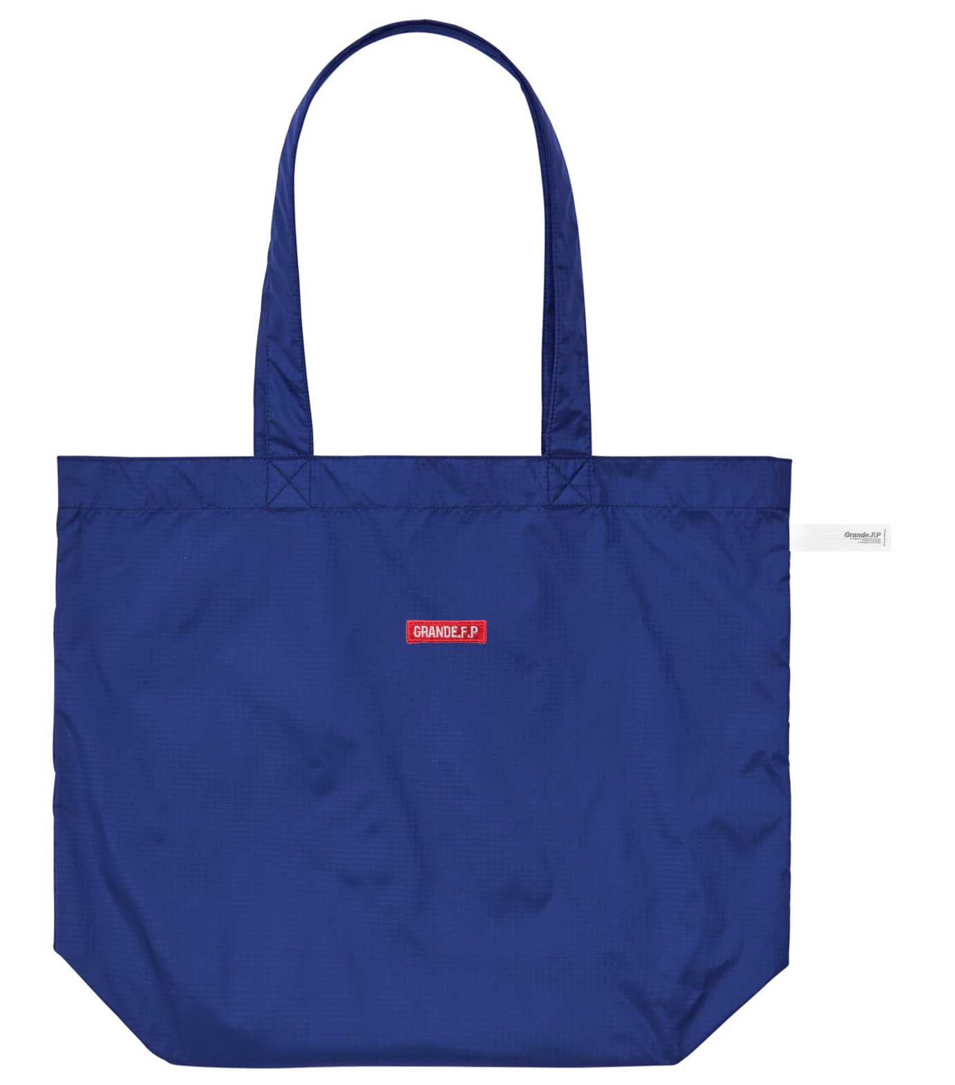 画像3: GRANDE.F.P刺繍.ナイロンリップトートバッグ　マリンブルー