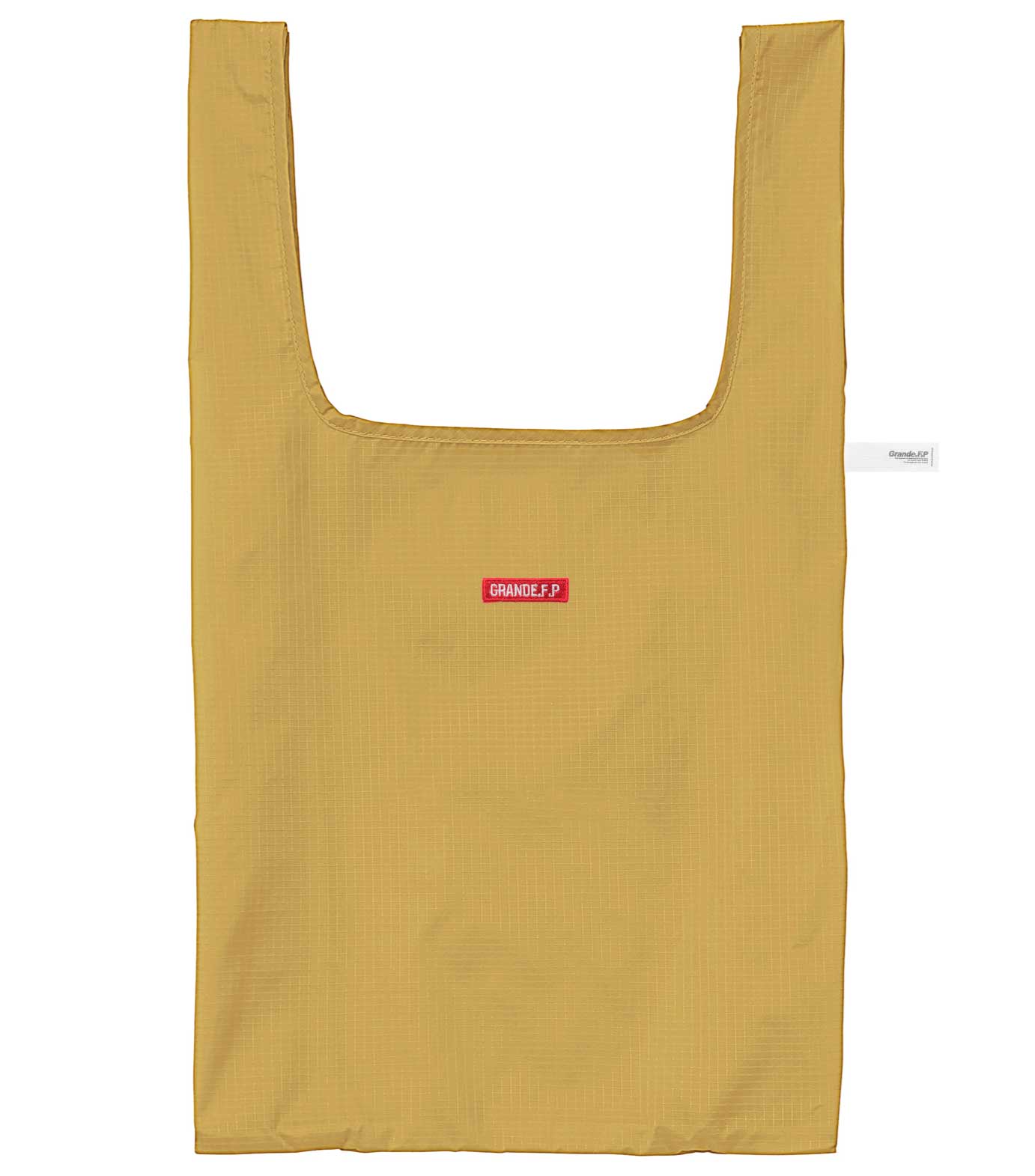 画像3: ■GRANDE.F.P刺繍.ナイロンリップマルシェバッグ（パッカブル仕様）　サンドカーキ